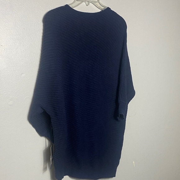 Simply Vera Vera Wang Men's Navy and Black Crewneck Sweater loose style - Picture 5 of 6